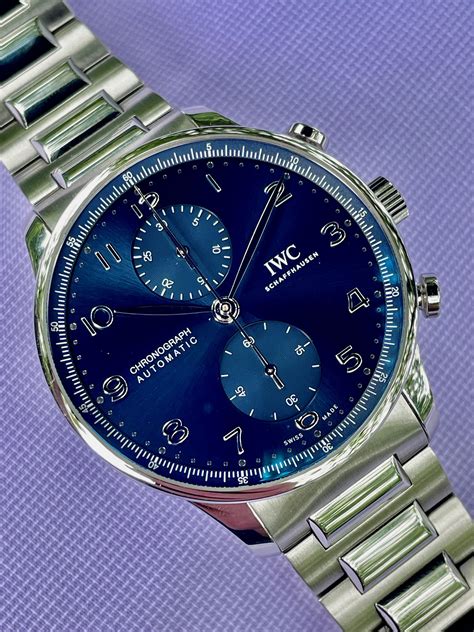 IWC portuguese blue dial